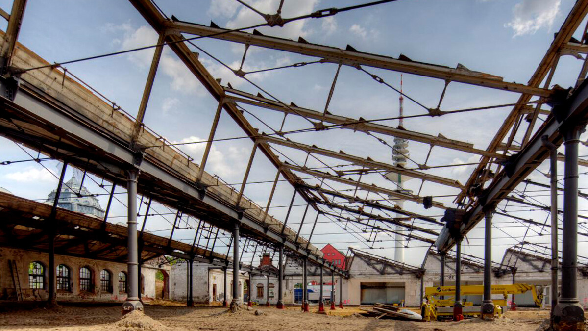 Foto aus von der Baustelle vom Altes Mädchen Braugasthaus